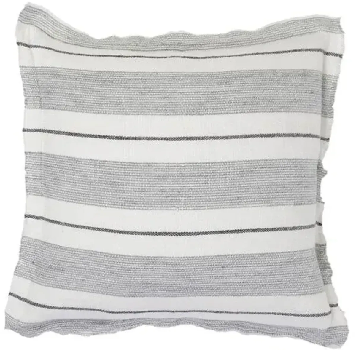 Laguna 20x20 Pillow - Gray/Charcoal Linen - Pom Pom at Home