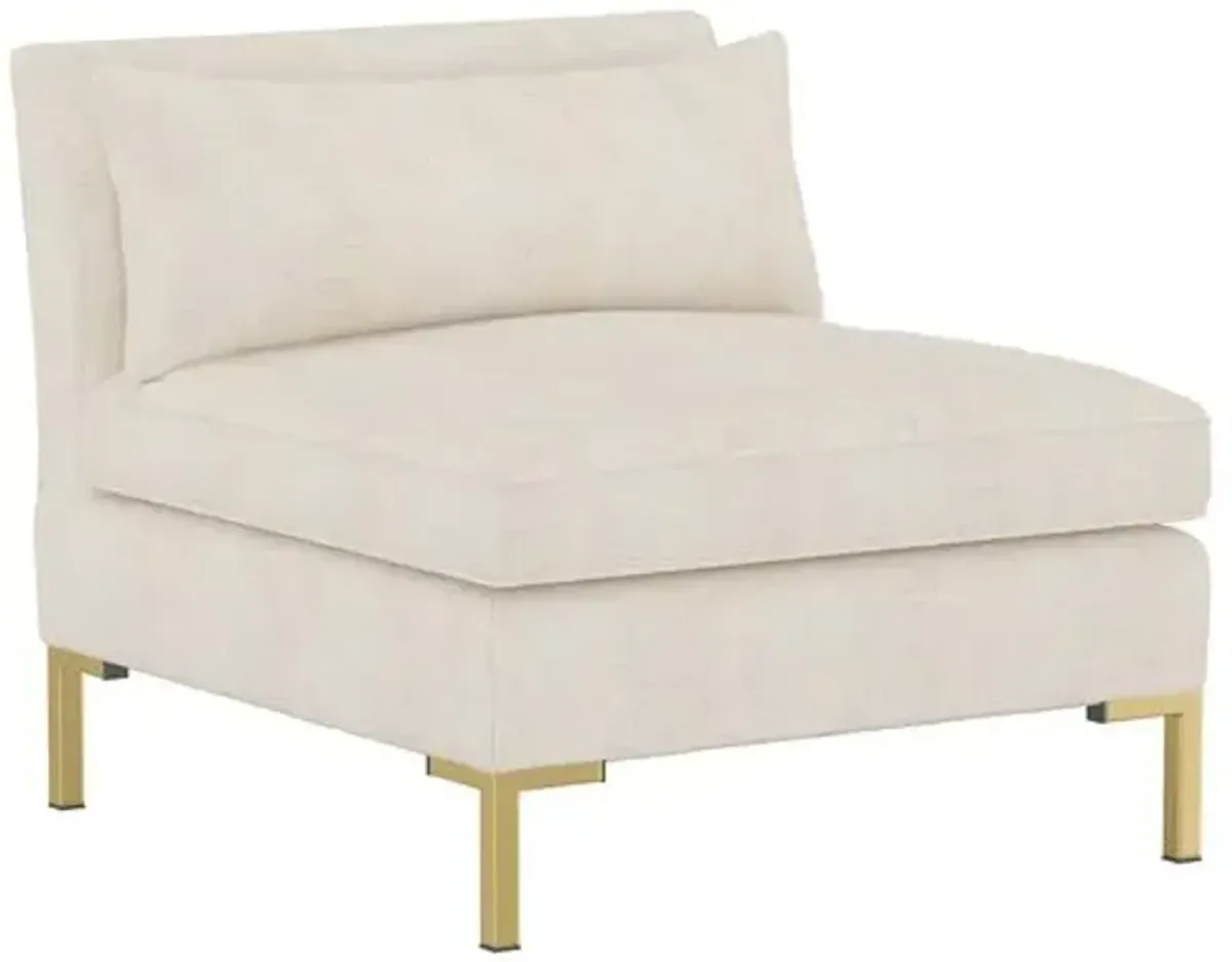 Marceau Linen U-Shaped Sectional - Handcrafted - Beige