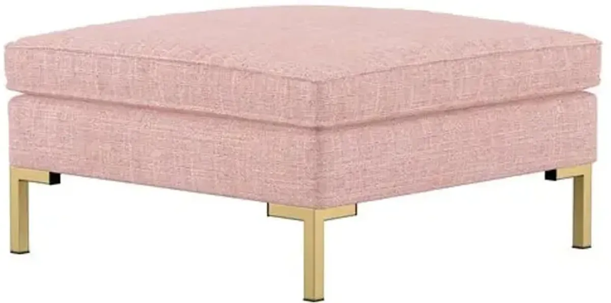 Marceau Linen U-Shaped Sectional - Handcrafted - Pink