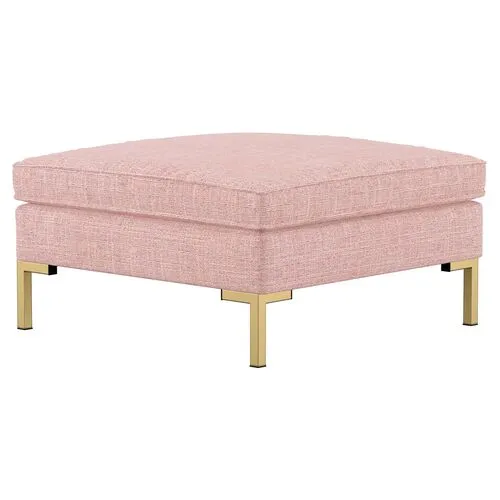 Marceau Linen U-Shaped Sectional - Handcrafted - Pink