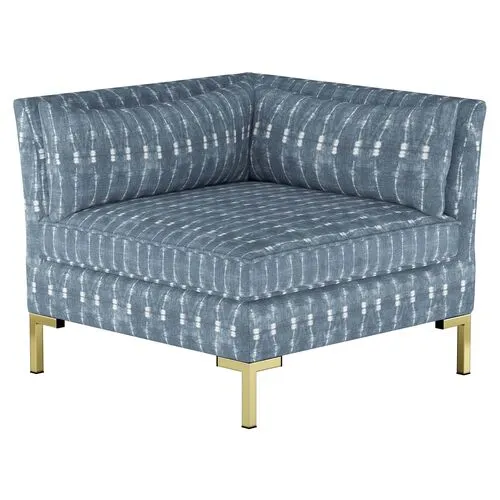 Marceau Modular Sofa - Shibori Indigo - Handcrafted