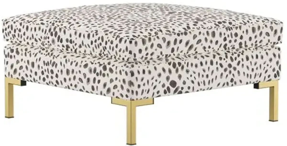 Marceau Reversible Sectional - Cheetah - Handcrafted - Ivory