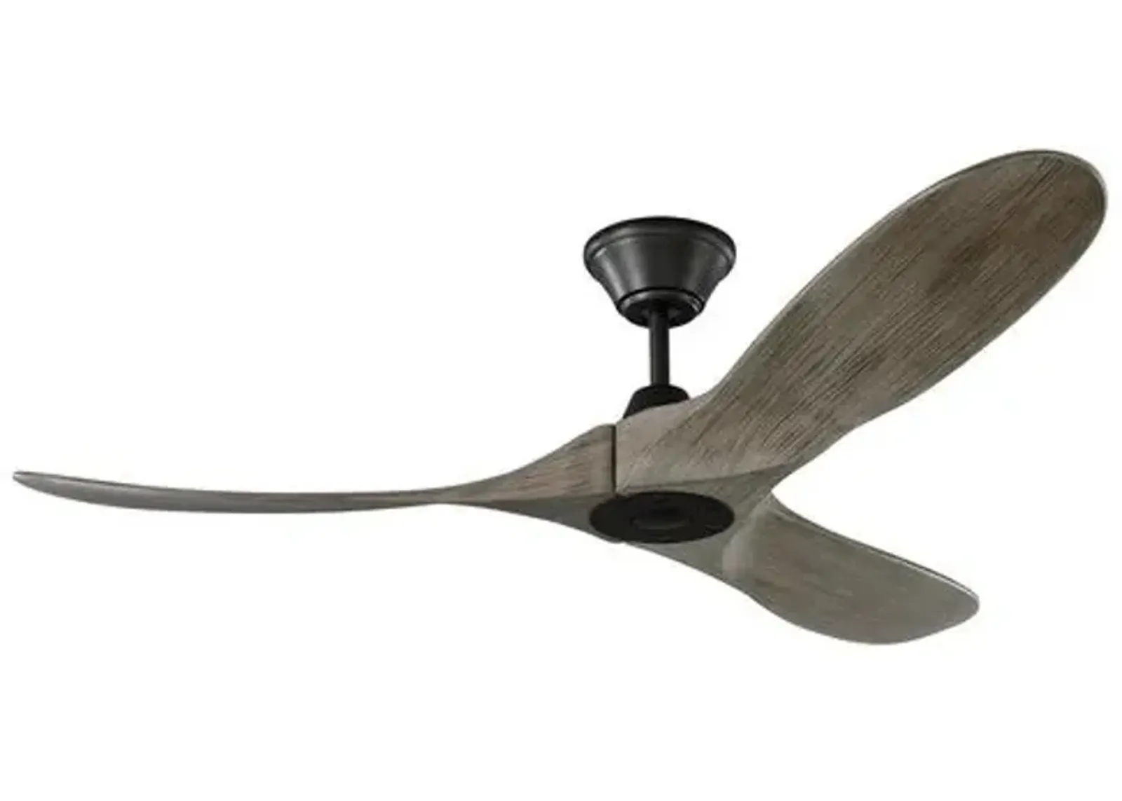 Visual Comfort - Maverick Ceiling Fan - Weathered Oak/Pewter - Brown - 3 Blades, Hand-Held Remote Control, Energy Efficient, 6 Speed DC Motor