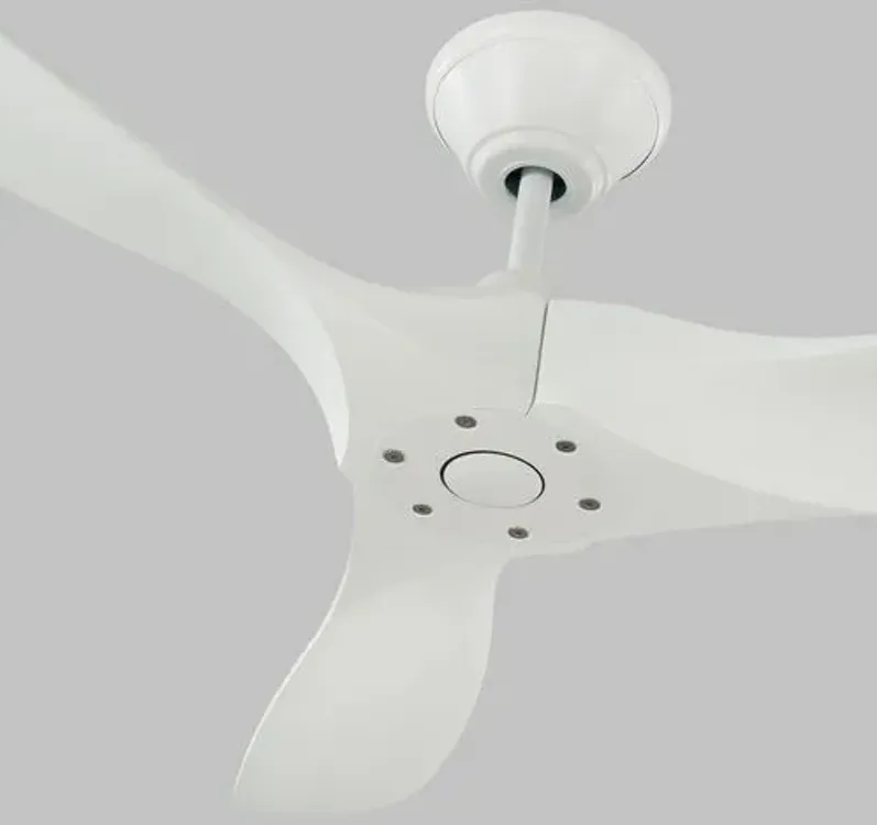 Visual Comfort - Maverick Ceiling Fan - Matte White - 3 Blades, Hand-Held Remote Control, Energy Efficient, 6 Speed DC Motor