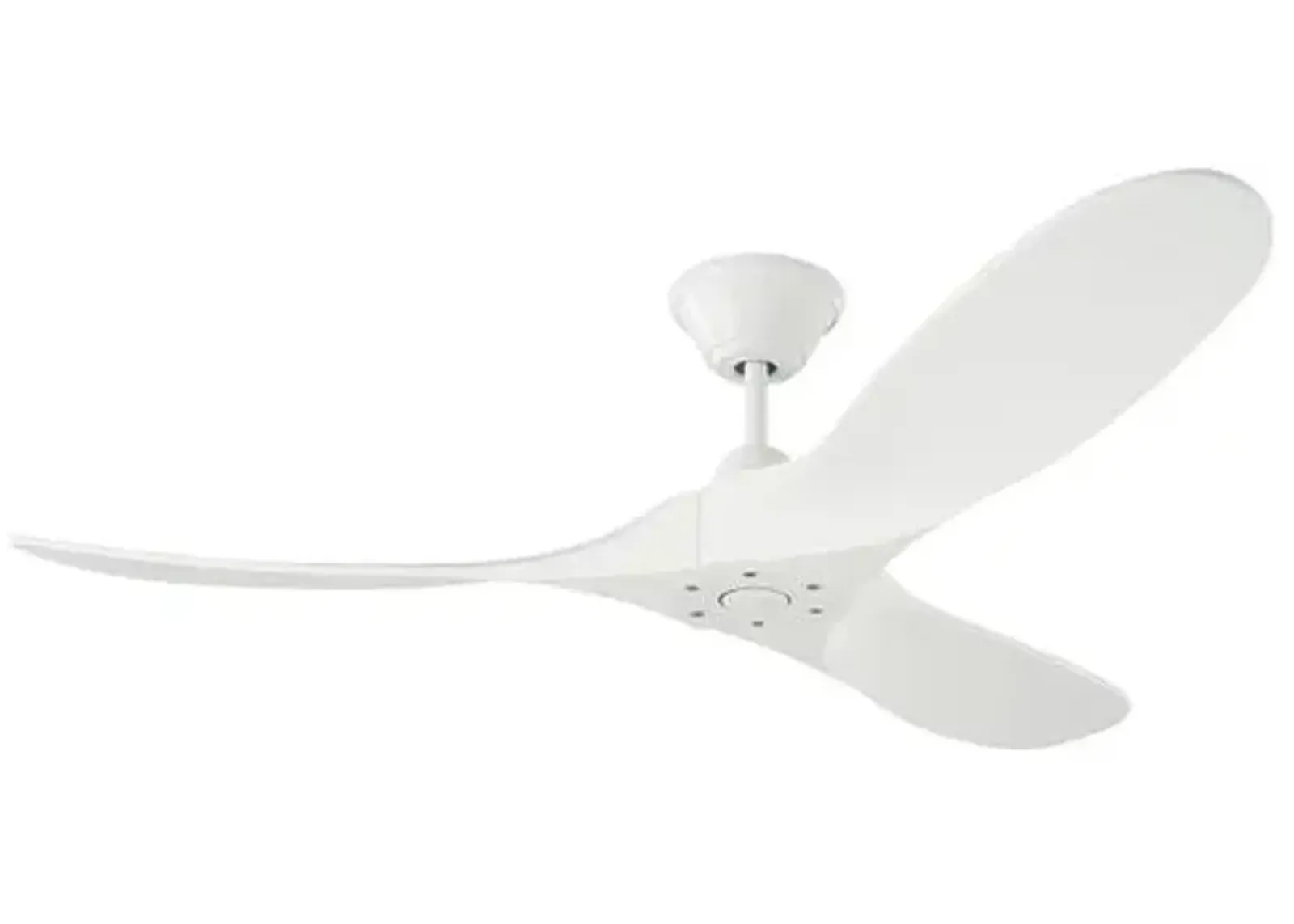 Visual Comfort - Maverick Ceiling Fan - Matte White - 3 Blades, Hand-Held Remote Control, Energy Efficient, 6 Speed DC Motor