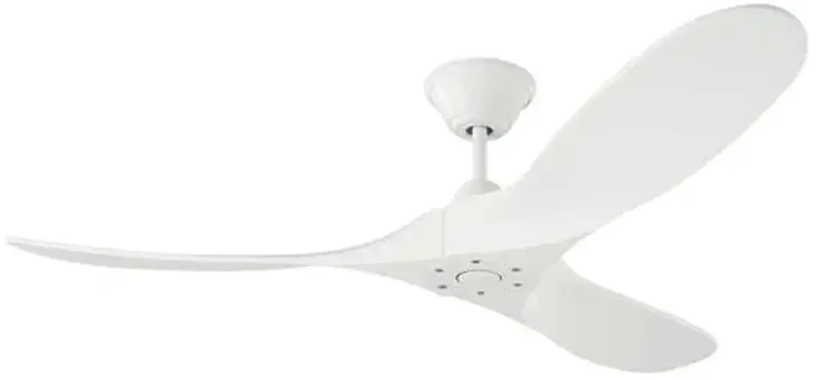 Visual Comfort - Maverick Ceiling Fan - Matte White - 3 Blades, Hand-Held Remote Control, Energy Efficient, 6 Speed DC Motor