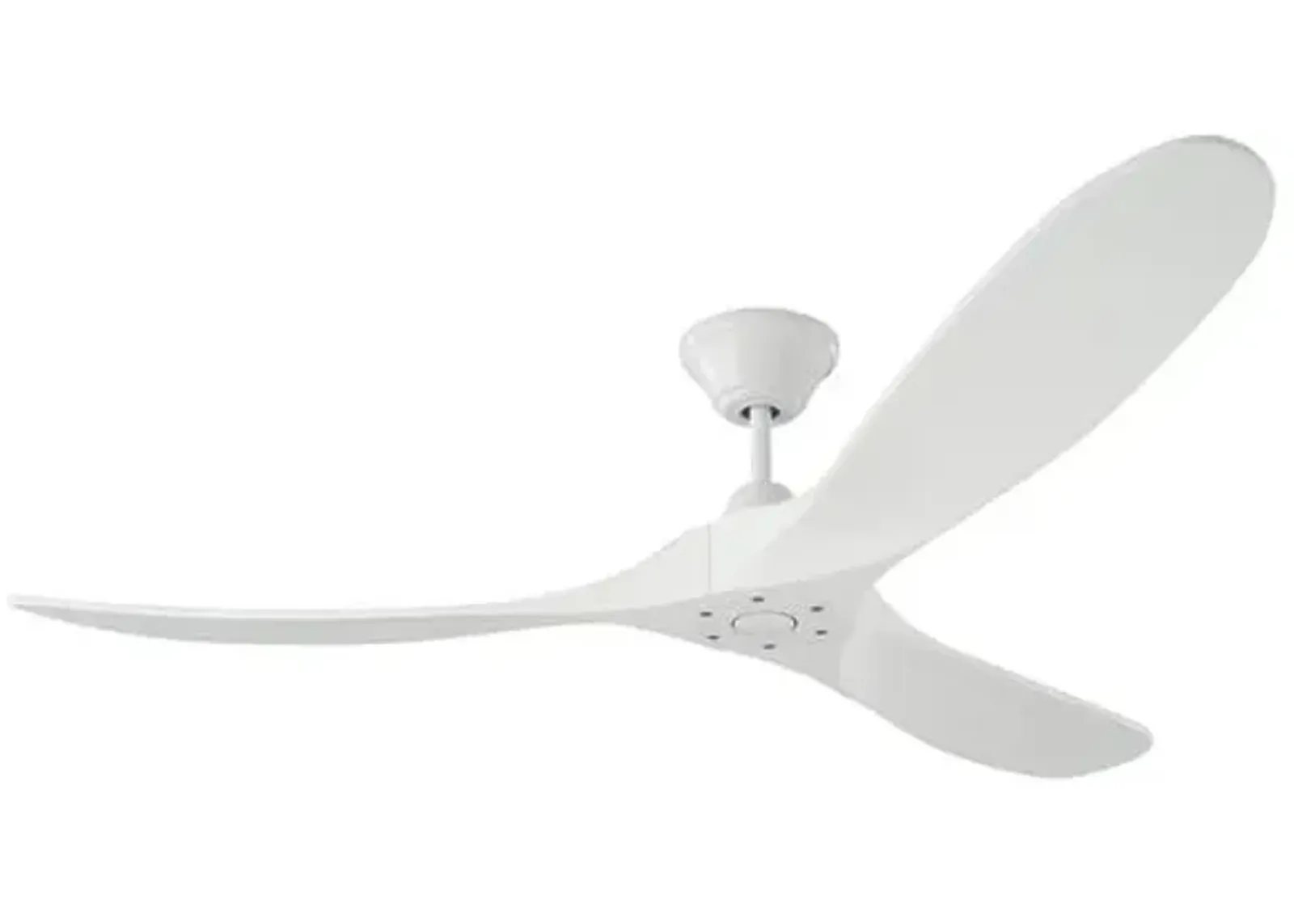 Visual Comfort - Maverick Ceiling Fan - Matte White - 3 Blades, Hand-Held Remote Control, Energy Efficient, 6 Speed DC Motor