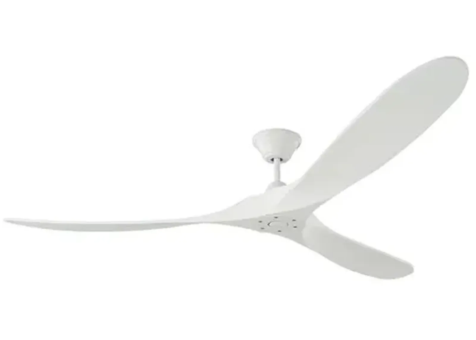 Visual Comfort - Maverick Ceiling Fan - Matte White - 3 Blades, Hand-Held Remote Control, Energy Efficient, 6 Speed DC Motor