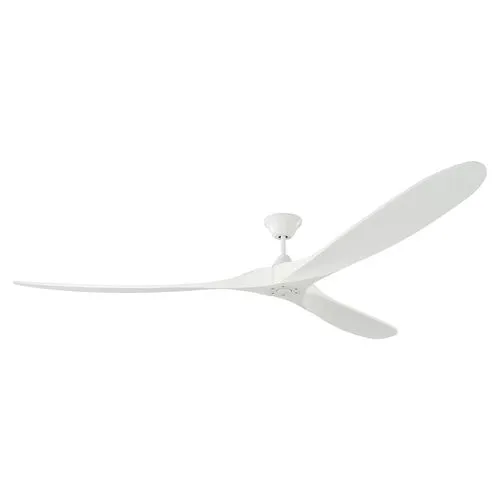 Visual Comfort - Maverick Ceiling Fan - Matte White - 3 Blades, Hand-Held Remote Control, Energy Efficient, 6 Speed DC Motor