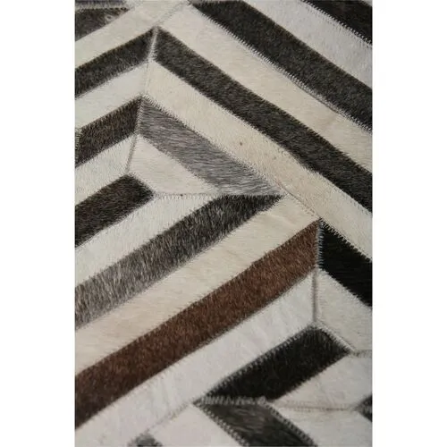 Geometric Hide - Gray/White - Exquisite Rugs - Gray - 13'6"x17'6"