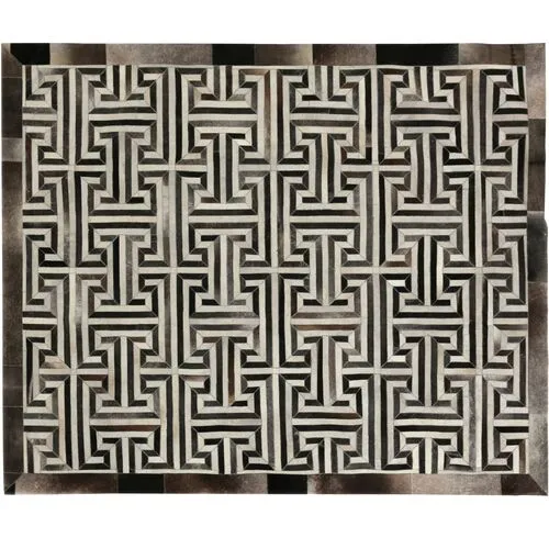 Geometric Hide - Gray/White - Exquisite Rugs - Gray - 13'6"x17'6"