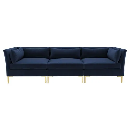 Marceau Velvet Modular Sofa - Handcrafted