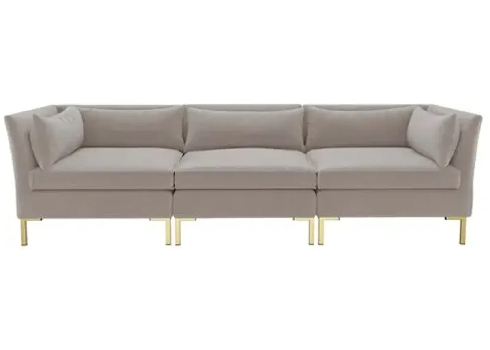 Marceau Velvet Modular Sofa - Handcrafted