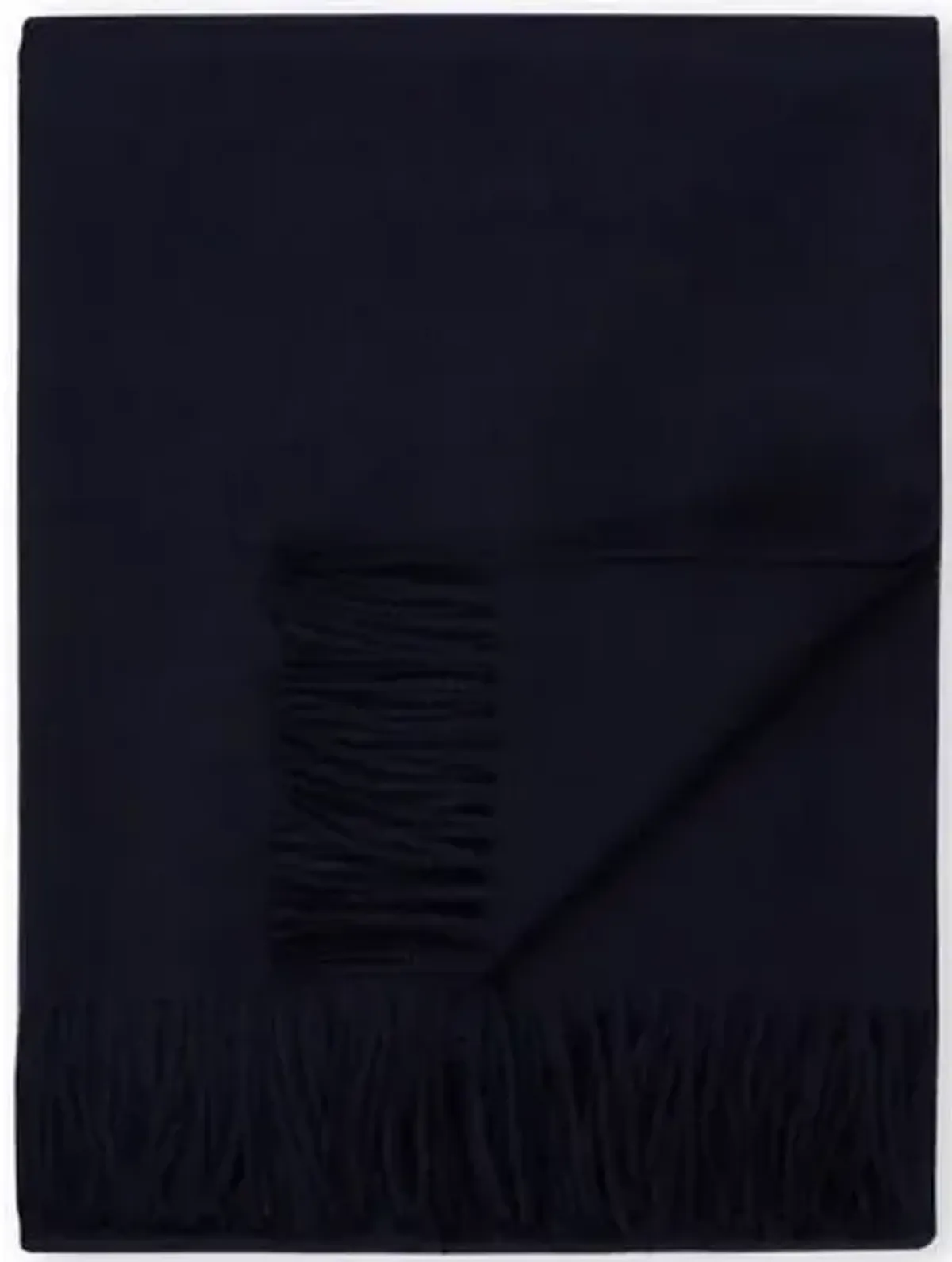 Madison Alpaca Throw - Navy - Johanna Howard - Lightweight, Soft, Warm, Alpaca Wool, Fringed