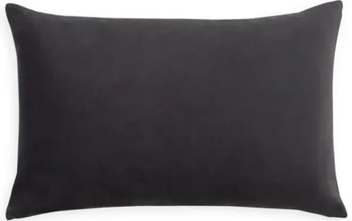 Dip-Dyed 14x22 Lumbar Pillow - Light Gray - Johanna Howard