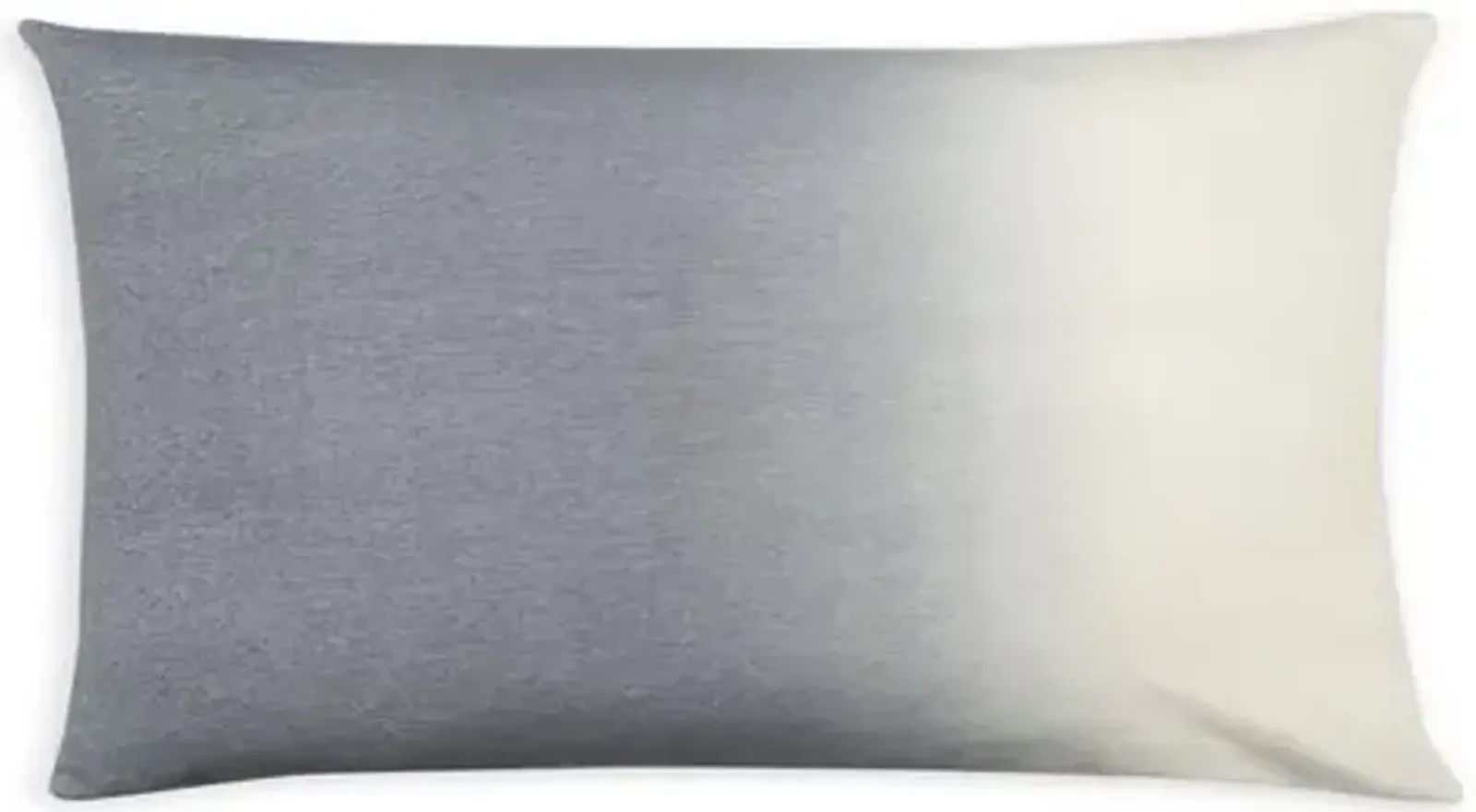 Dip-Dyed 14x22 Lumbar Pillow - Light Gray - Johanna Howard