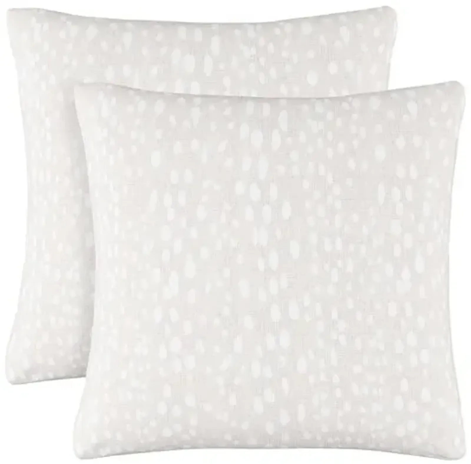 Set of 2 Snow Leopard 20x20 Pillows