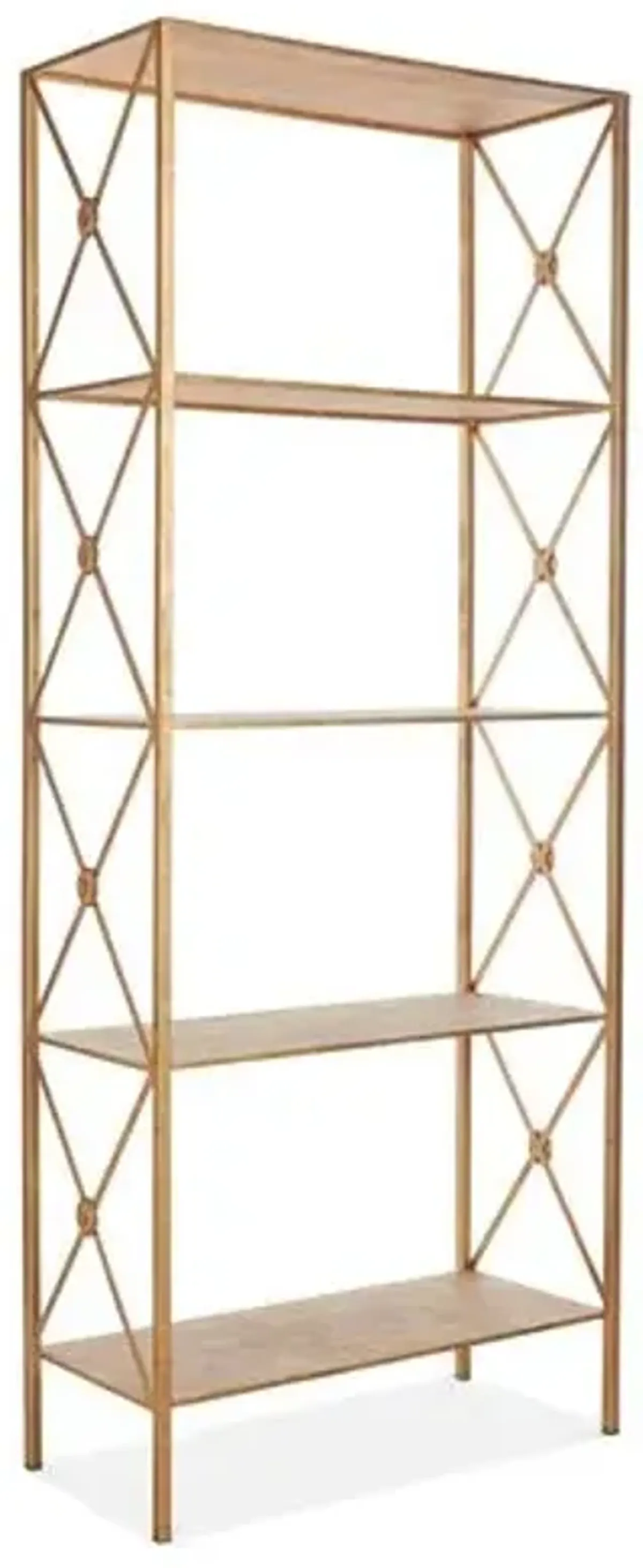 Cartwright Étagère - Antiqued Gold