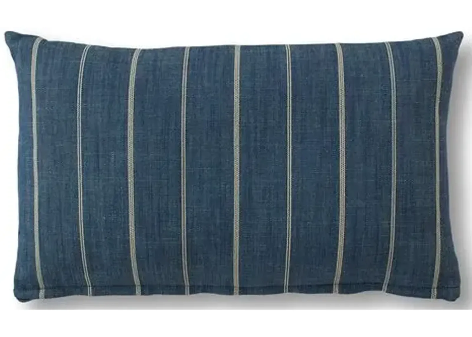 Tess Lumbar Pillow - Indigo Stripe