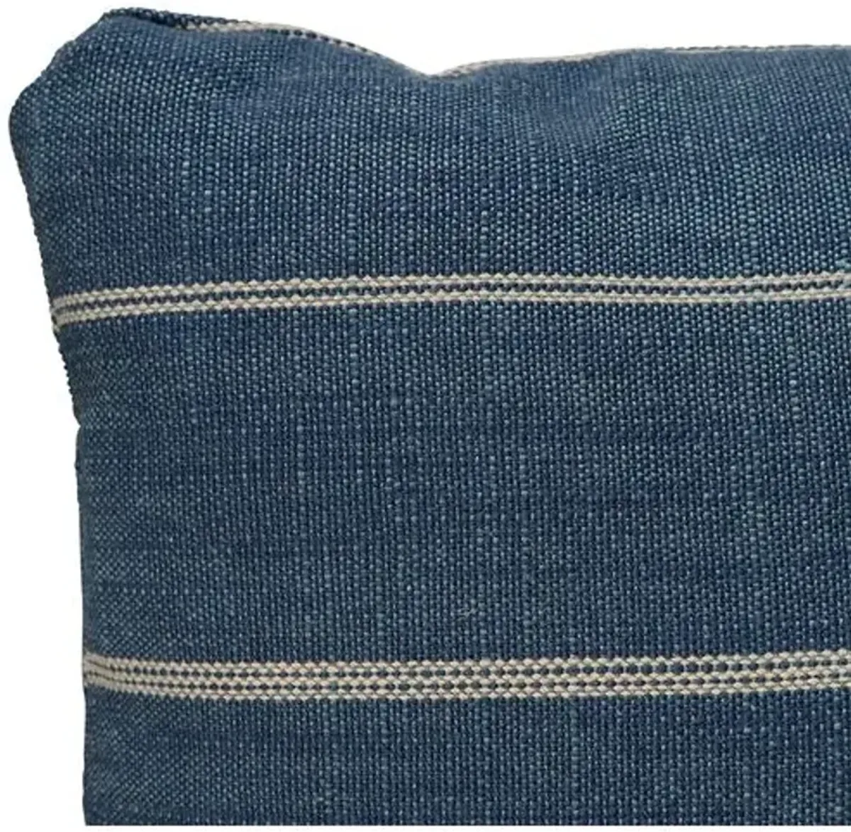 Tess Pillow - Indigo Stripe