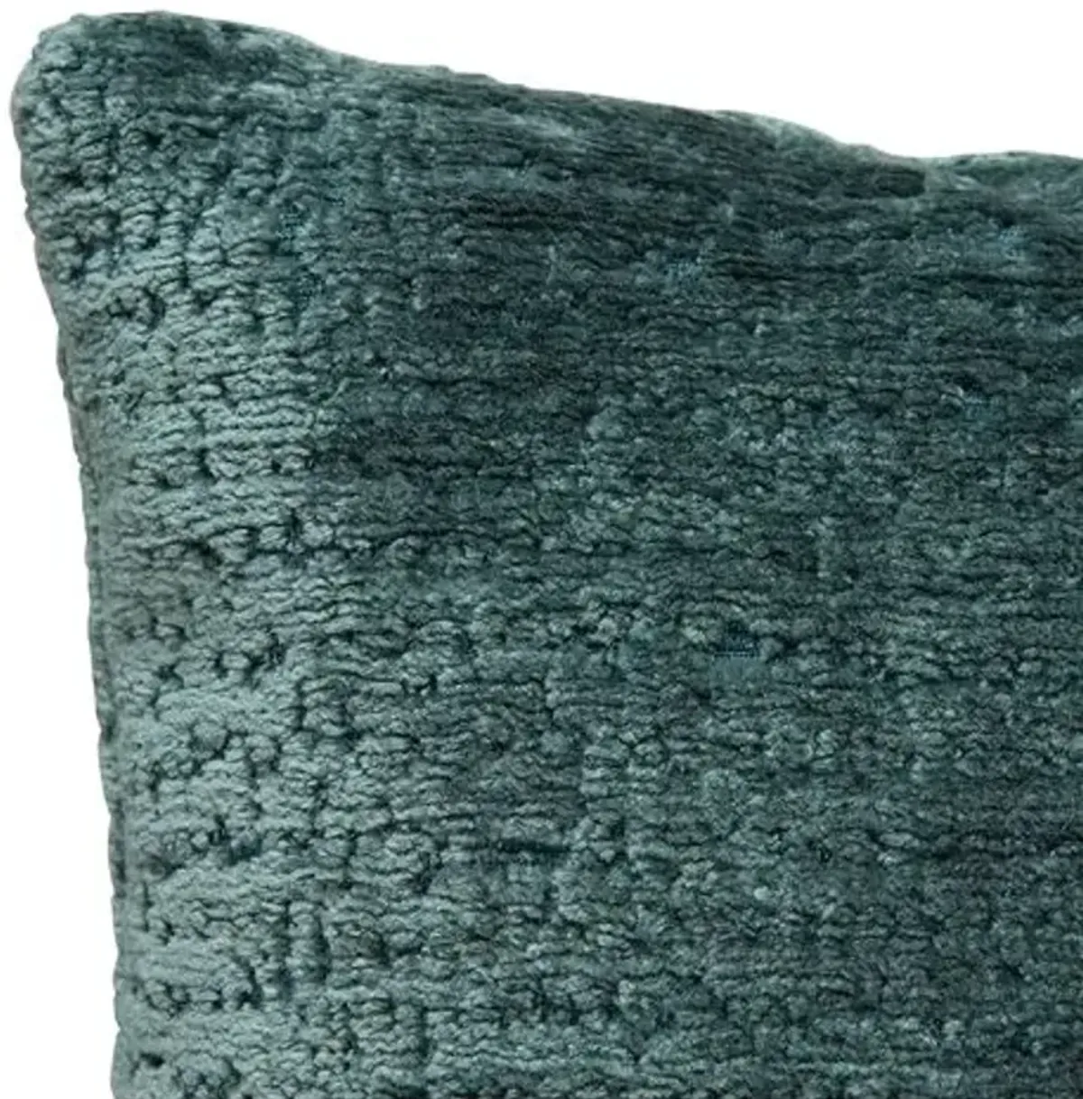 Lucia Lumbar Pillow - Adriatic Green Chenille