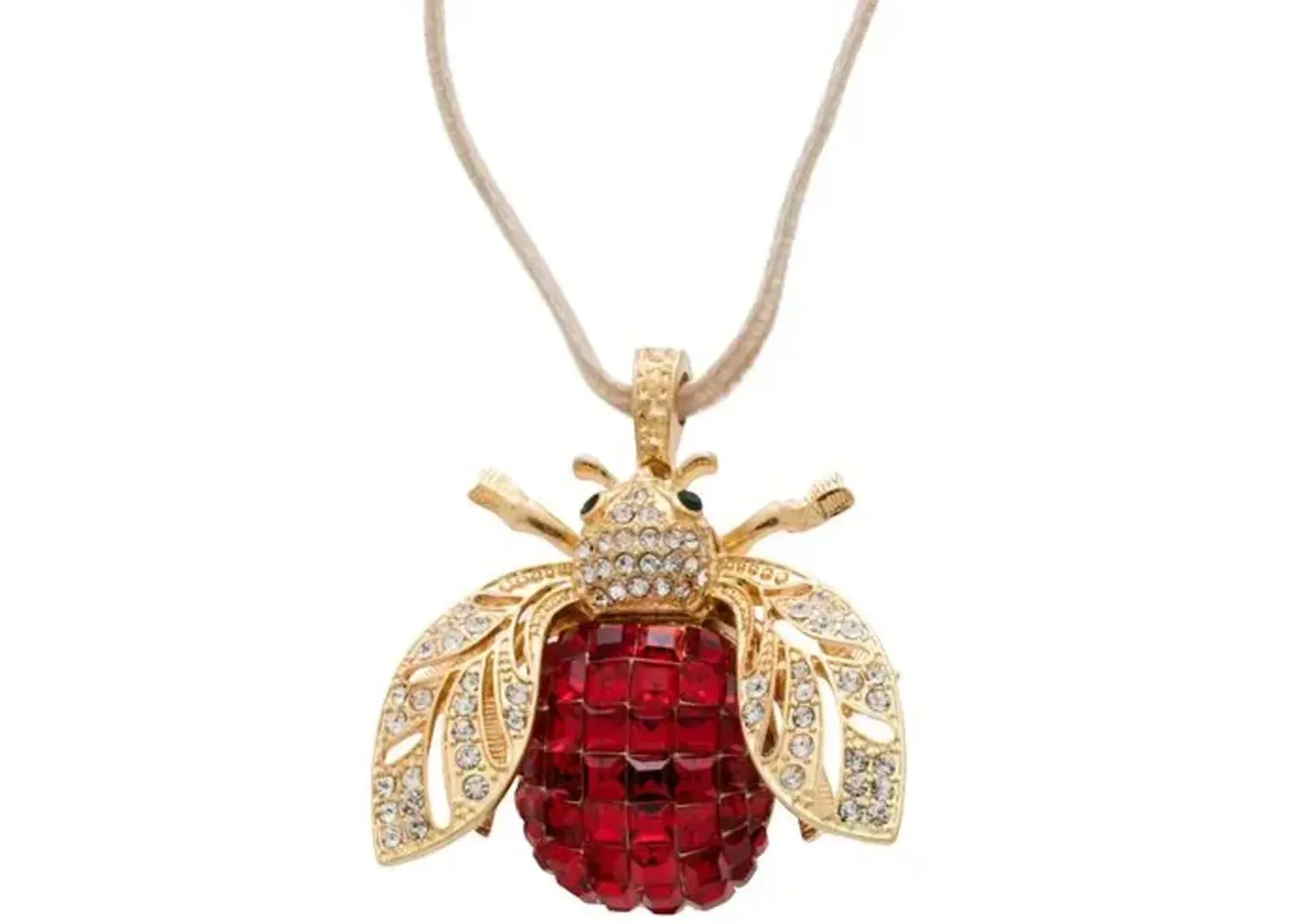 Sparkle Bee Ornament - Ruby - Joanna Buchanan - Red