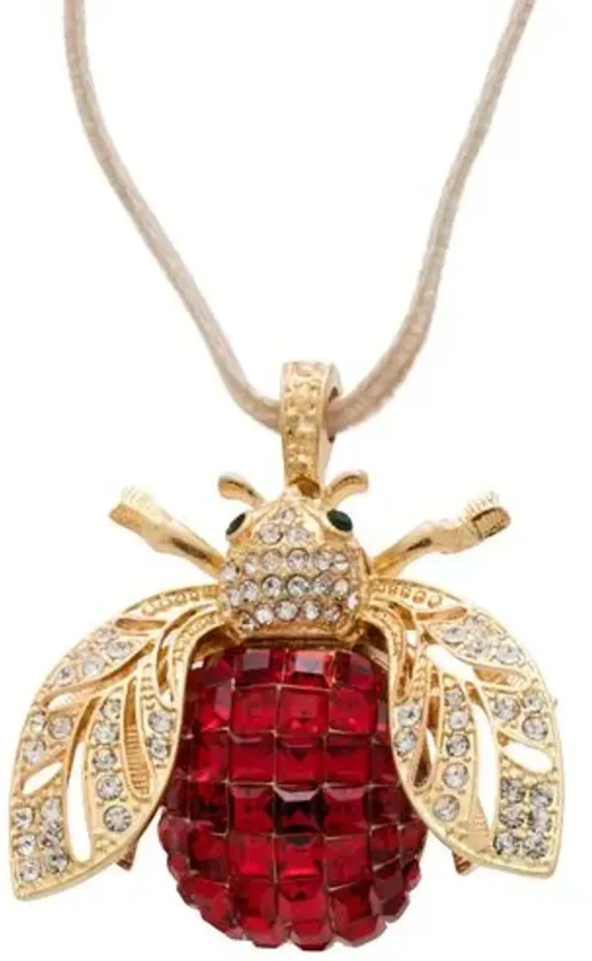 Sparkle Bee Ornament - Ruby - Joanna Buchanan - Red