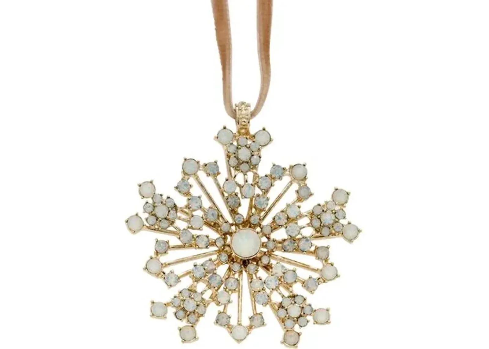 Sparkle Snowflake Ornament - Opal - Joanna Buchanan - Gold