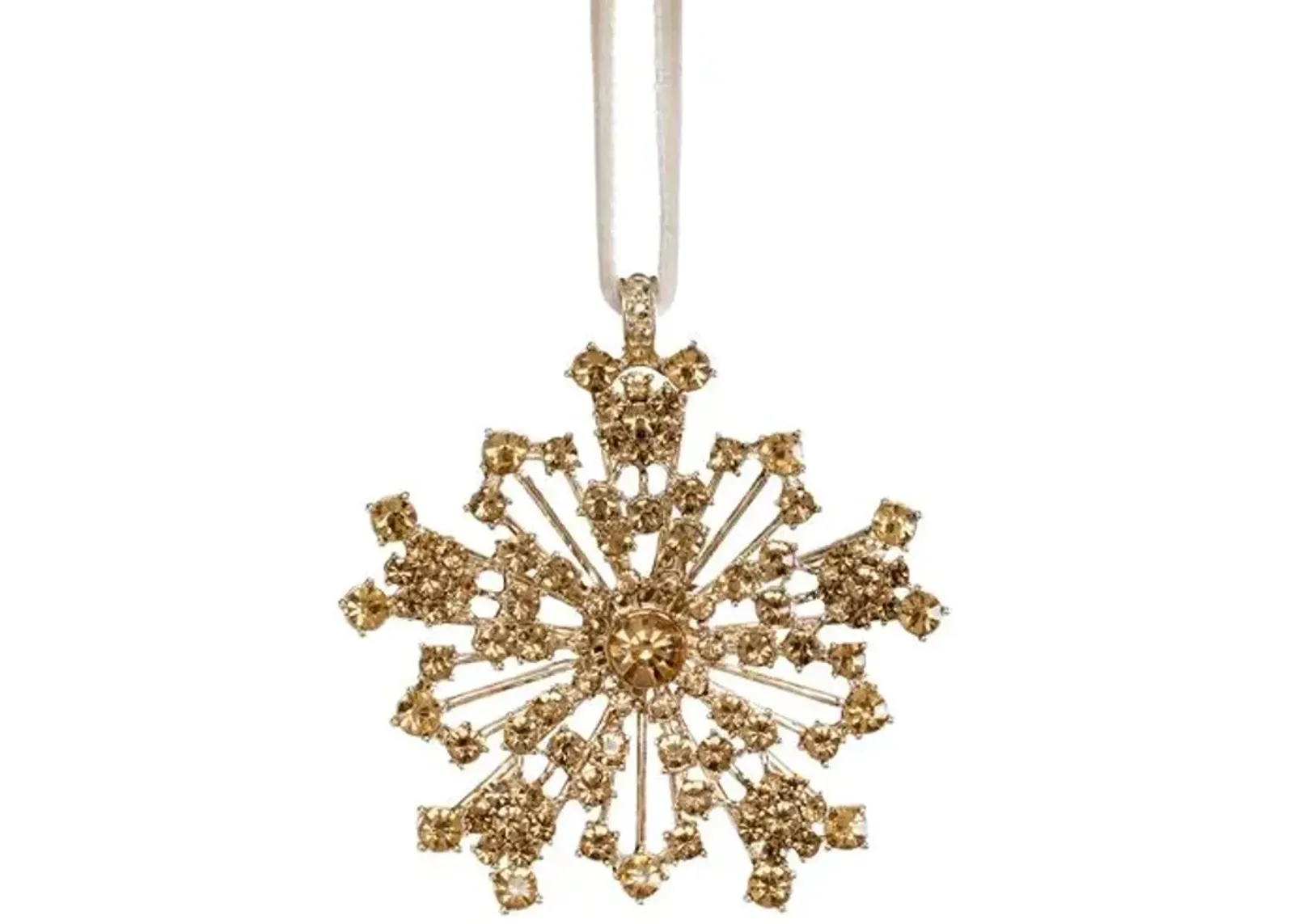 Sparkle Snowflake Ornament - Topaz - Joanna Buchanan