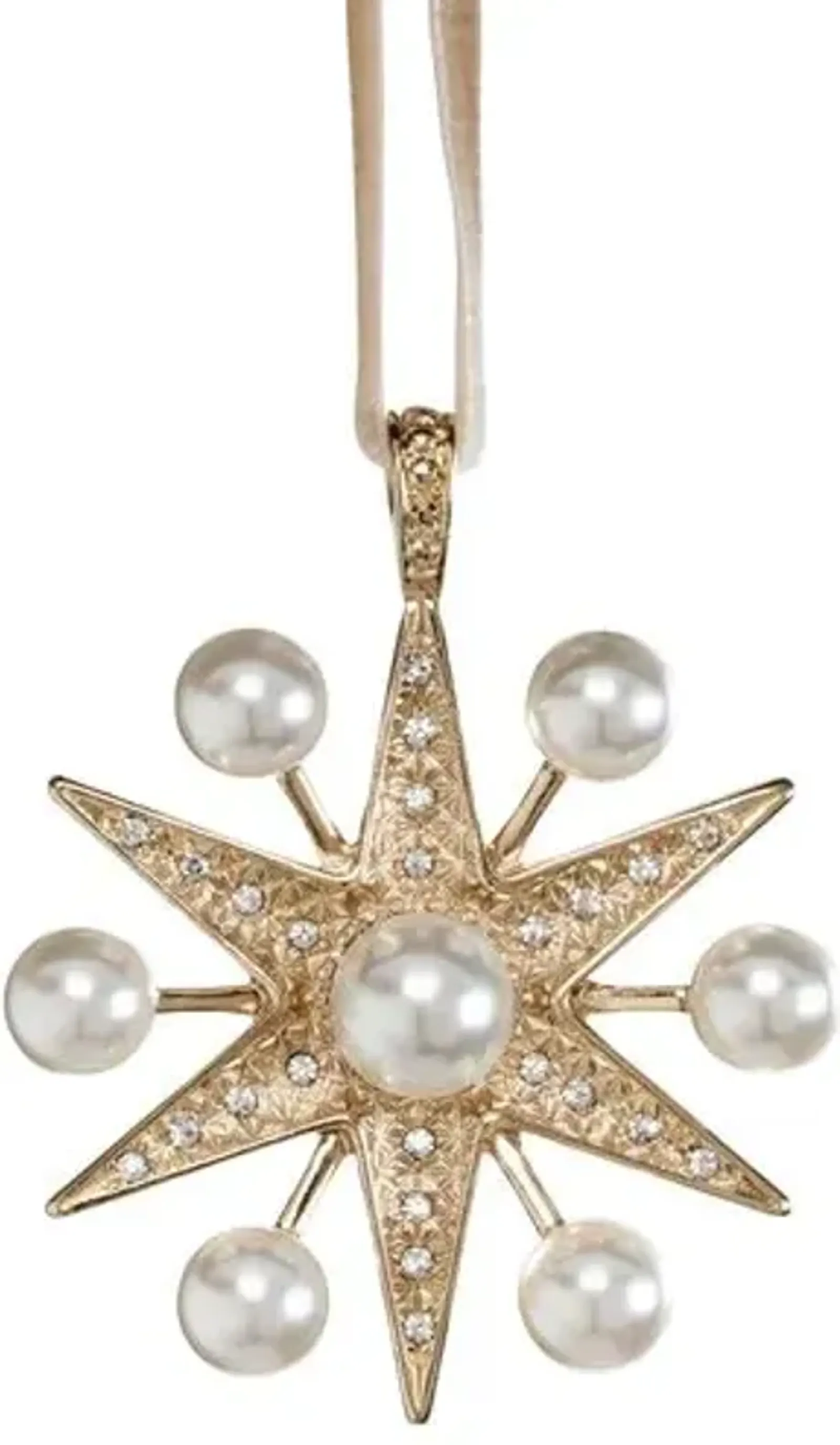 Pearl Star Ornament - Gold/Platinum - Joanna Buchanan