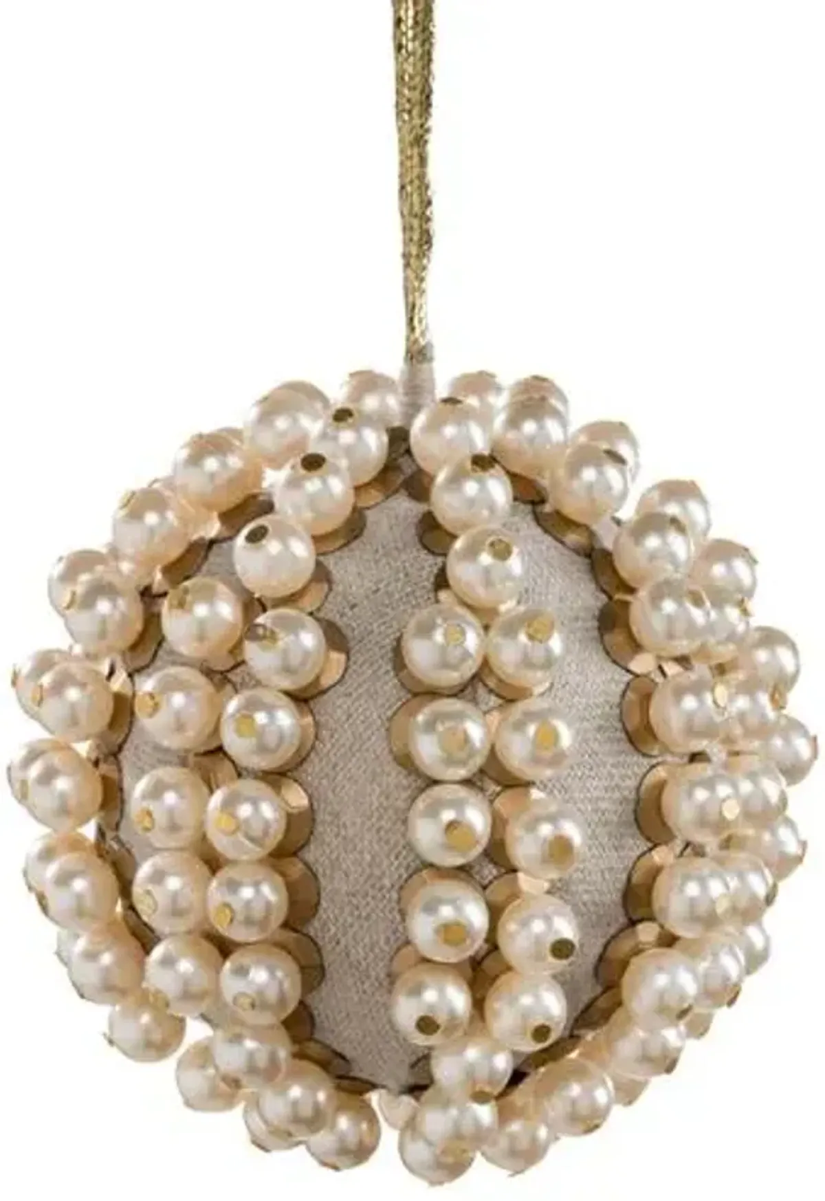 Pearl Ball Ornament - Tan - Joanna Buchanan