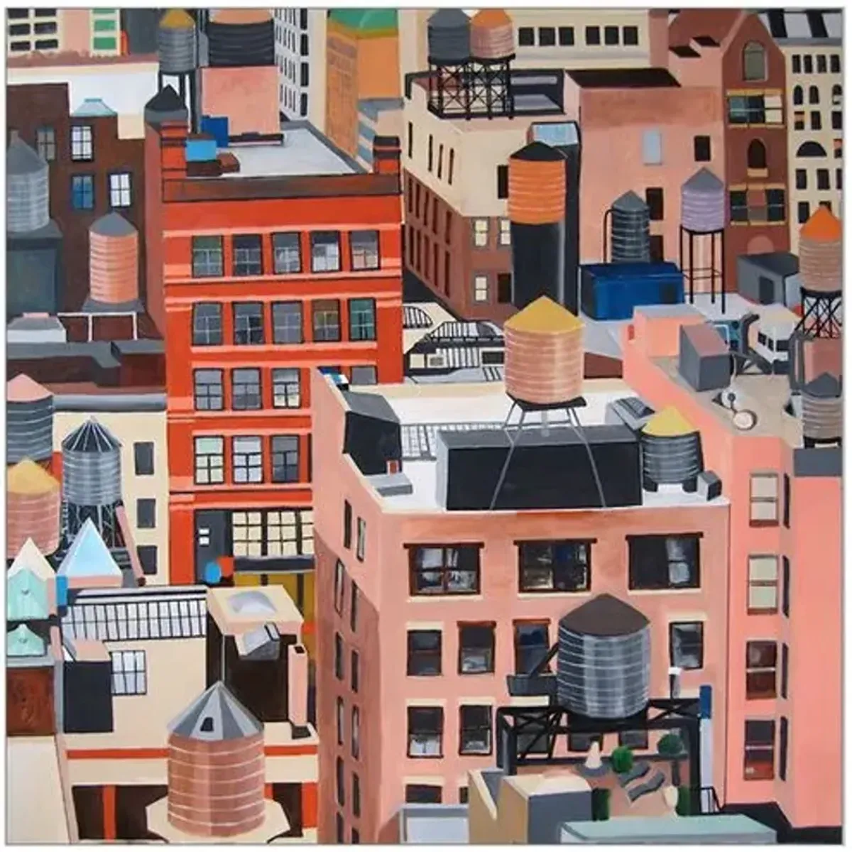 Toni Silber-Delerive - NYC Water Tanks