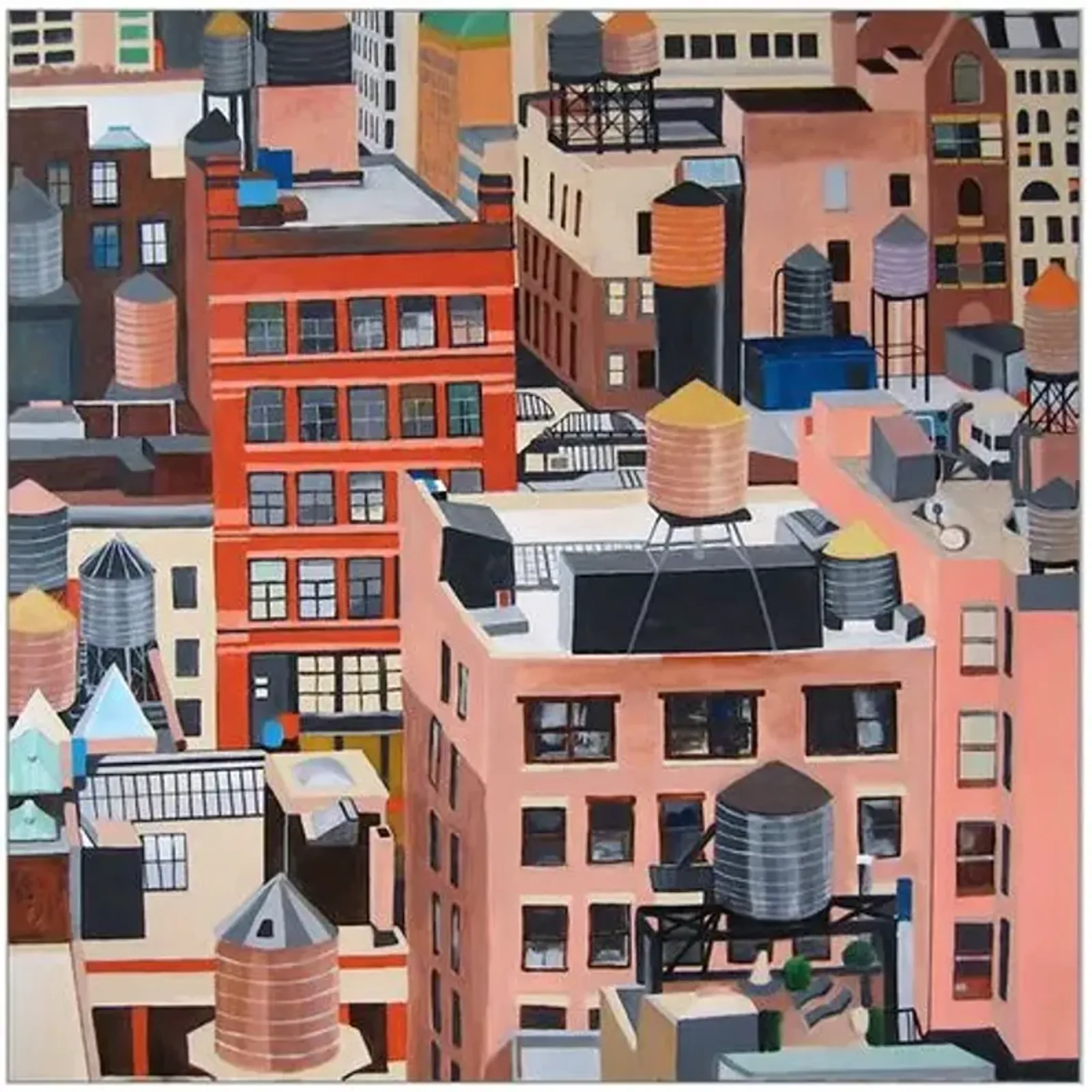 Toni Silber-Delerive - NYC Water Tanks