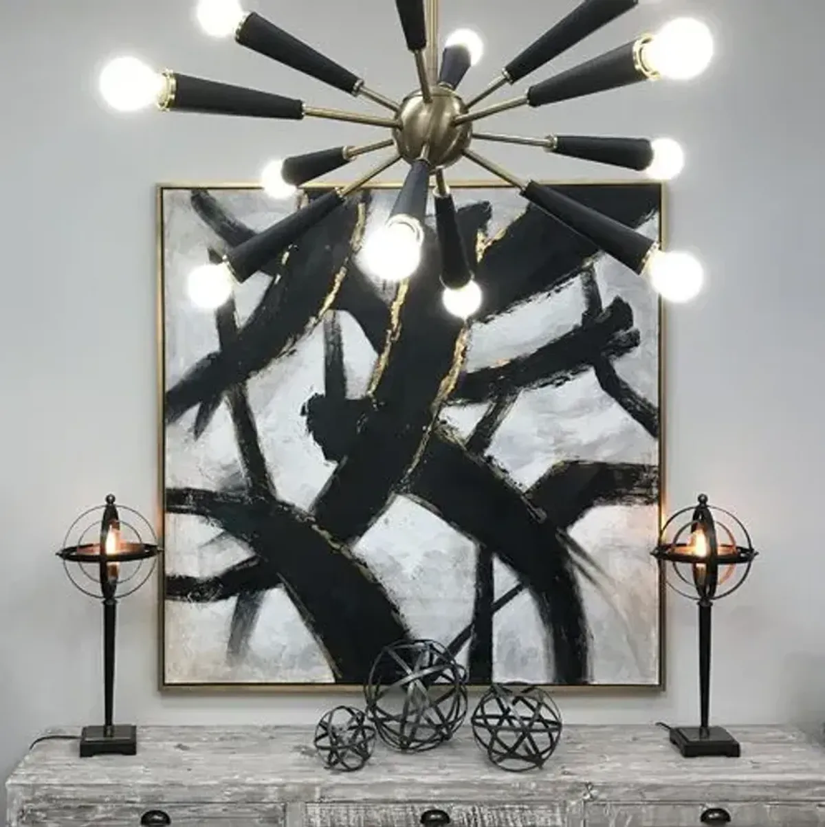 Zodiac 12-Light Chandelier - Aged Brass - Crystorama - Gold