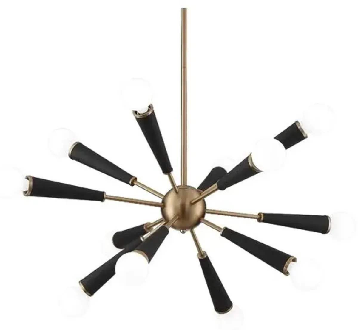 Zodiac 12-Light Chandelier - Aged Brass - Crystorama - Gold