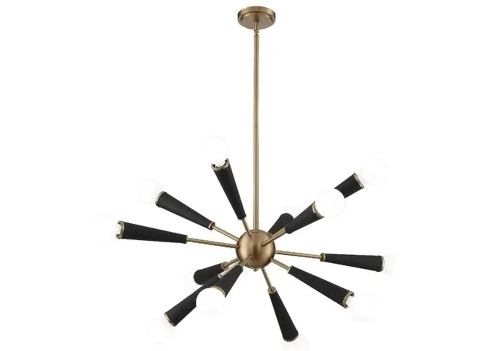 Zodiac 12-Light Chandelier - Aged Brass - Crystorama - Gold