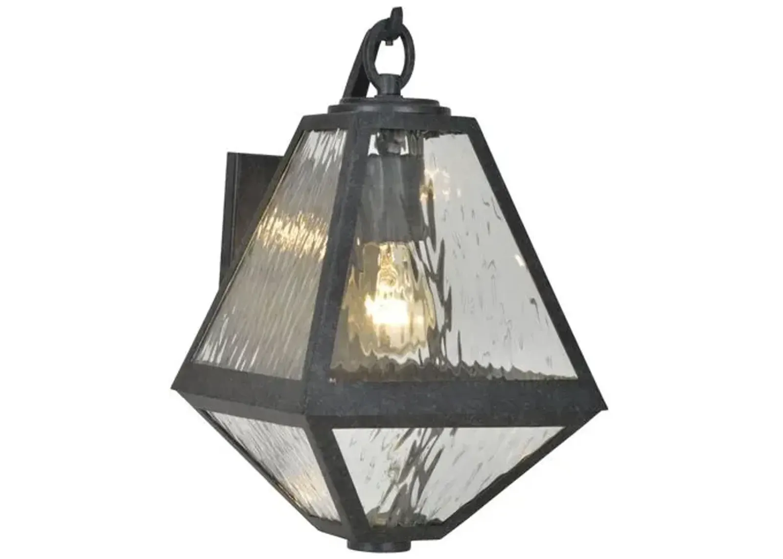 Glacier Outdoor Sconce - Black Charcoal - Crystorama