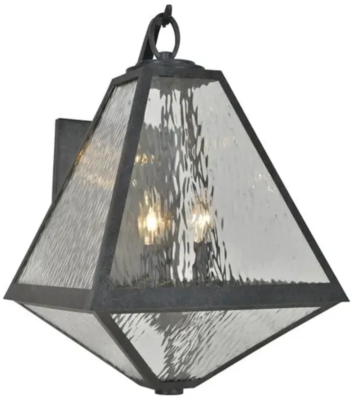 Glacier Outdoor Sconce - Black Charcoal - Crystorama