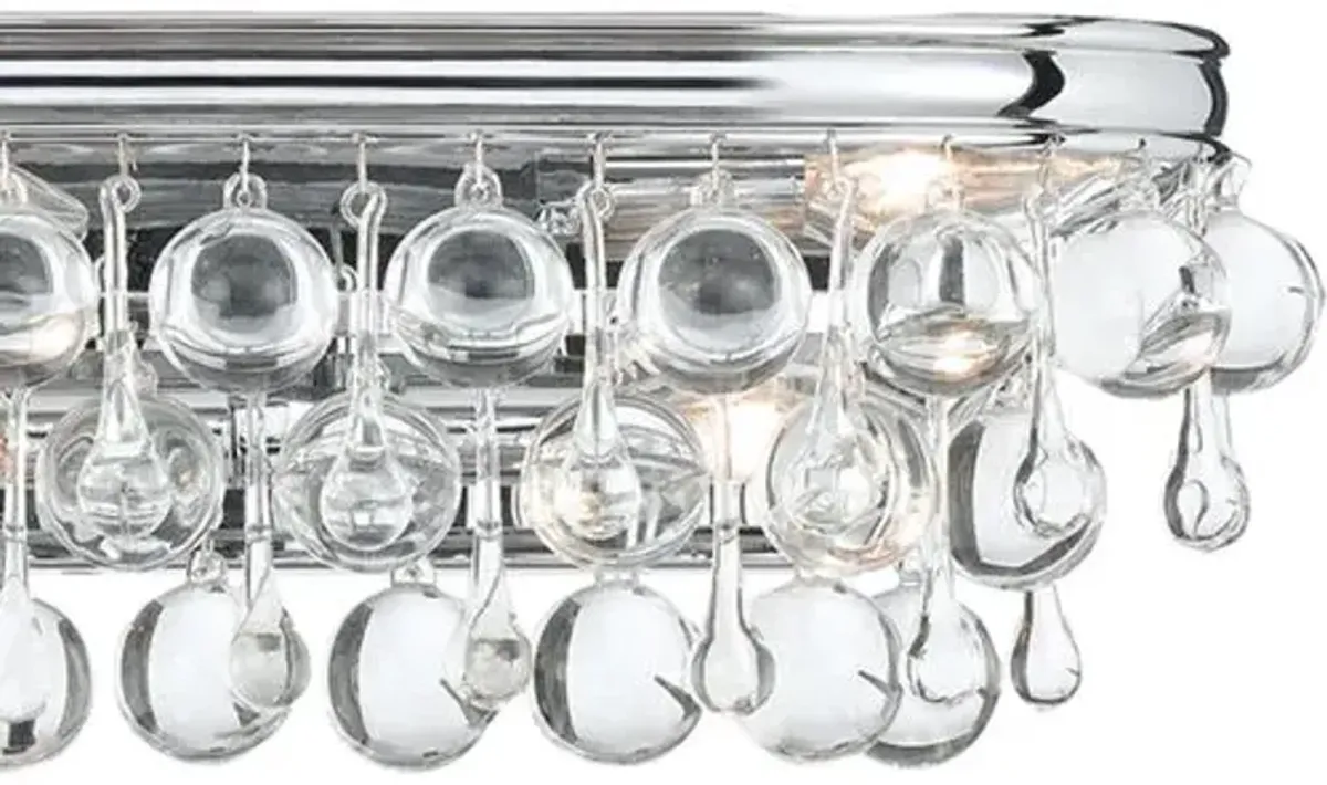 Calypso 6-Light Bath Bar - Crystorama - Silver