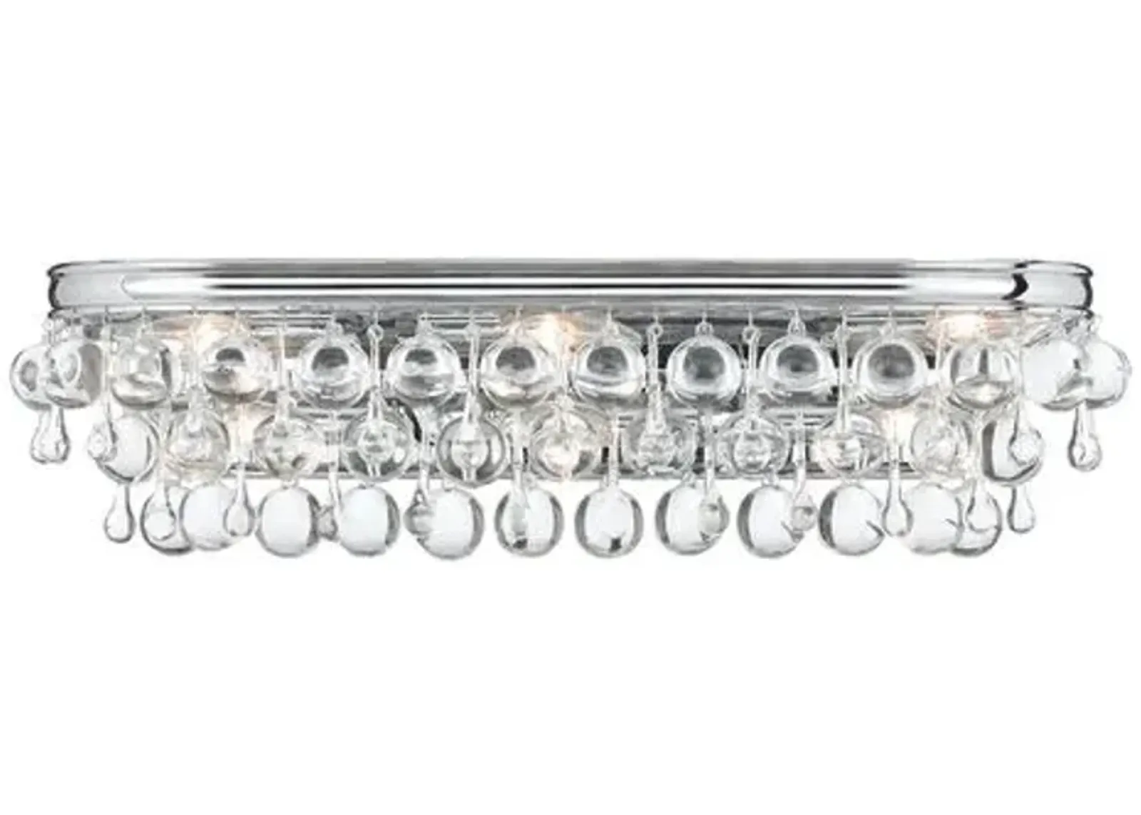 Calypso 6-Light Bath Bar - Crystorama - Silver