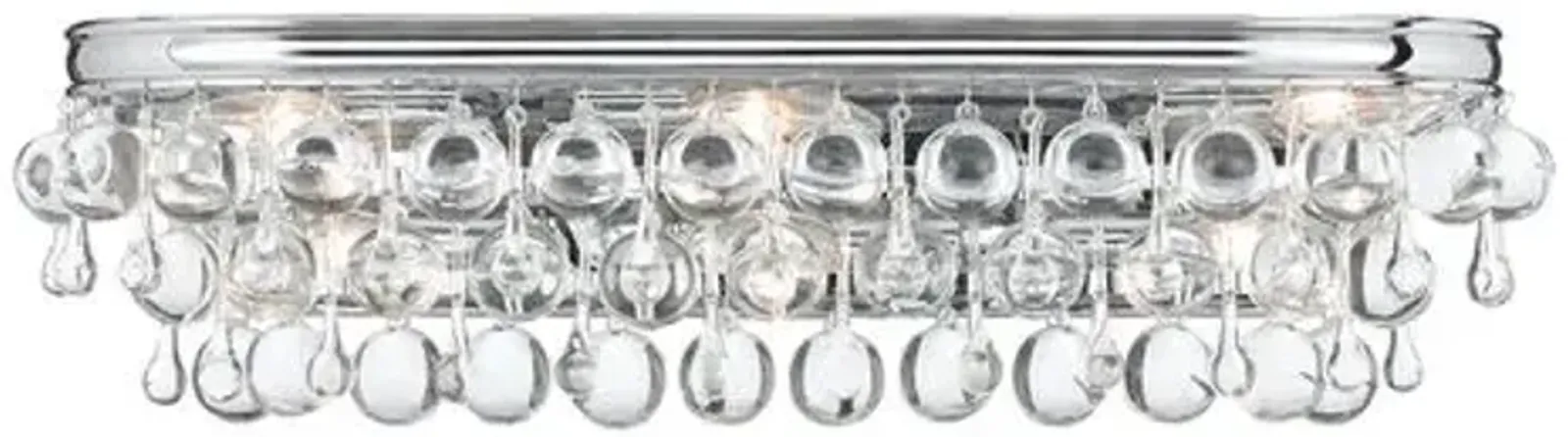 Calypso 6-Light Bath Bar - Crystorama - Silver