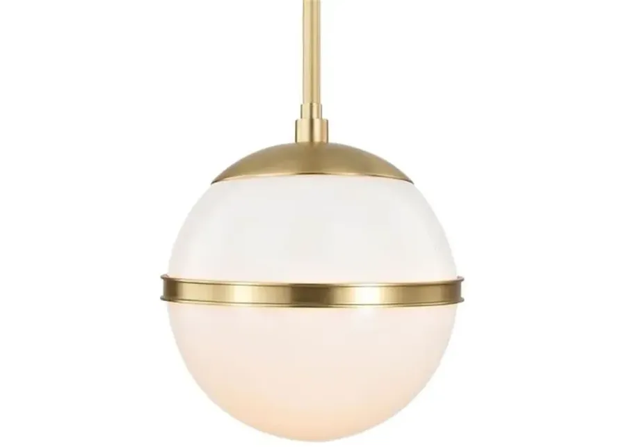 Truax Mini Pendant - Aged Brass - Crystorama - Gold