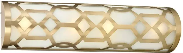 1-Light Bath Bar - Aged Brass - Crystorama - Gold