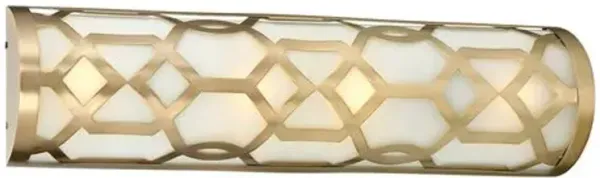1-Light Bath Bar - Aged Brass - Crystorama - Gold