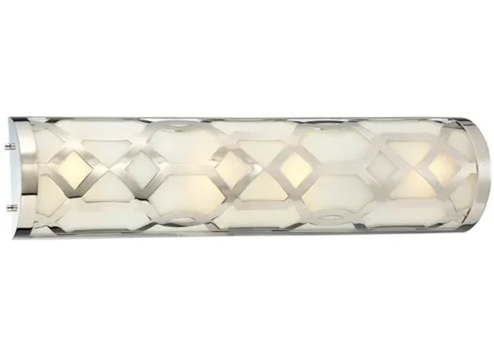 1-Light Bath Bar - Polished Nickel - Crystorama - Silver