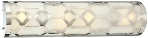 1-Light Bath Bar - Polished Nickel - Crystorama - Silver