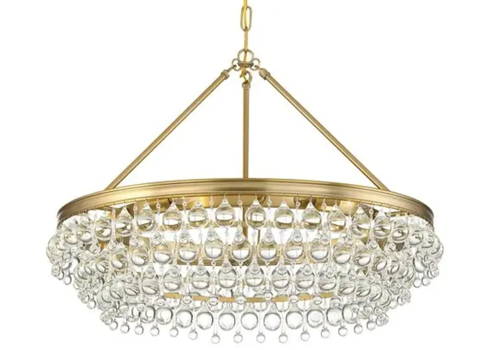 Calypso 6-Light Chandelier - Crystorama - Gold