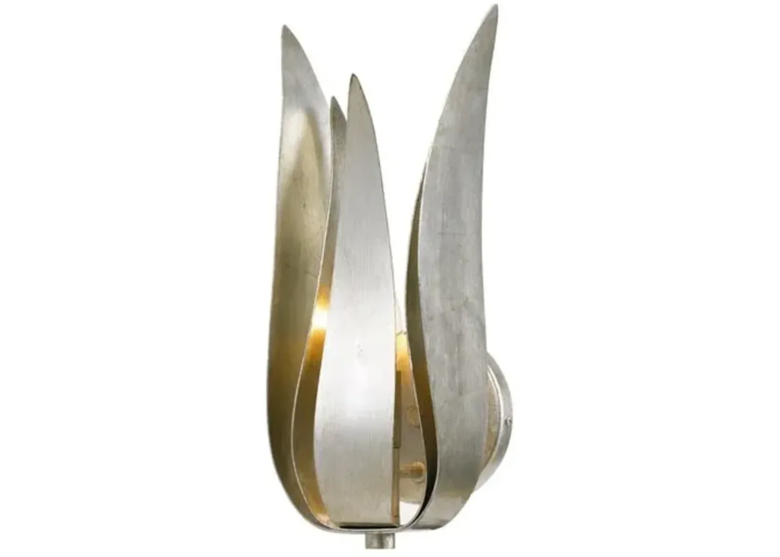 Broche Wall Sconce - Crystorama - Silver