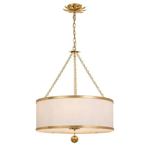 Broche Chandelier - Antiqued Gold - Crystorama