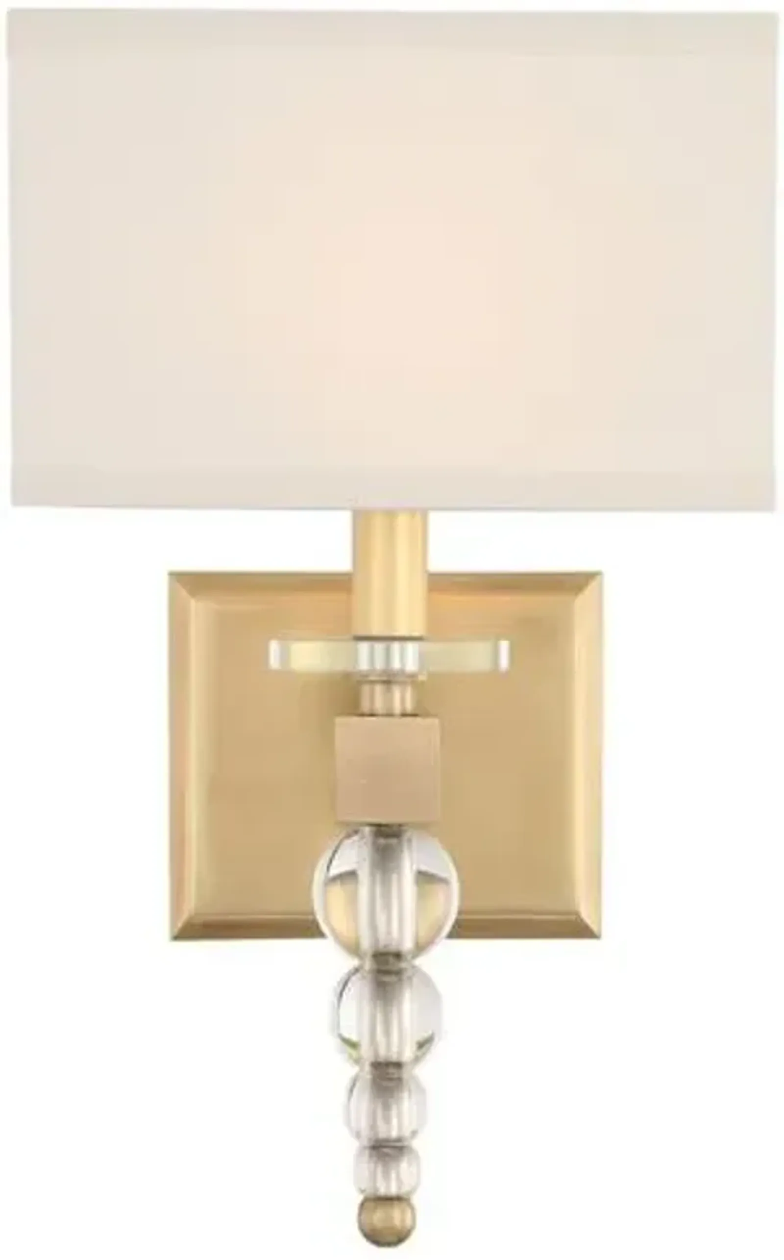 Clover Sconce - Aged Brass - Crystorama - Gold